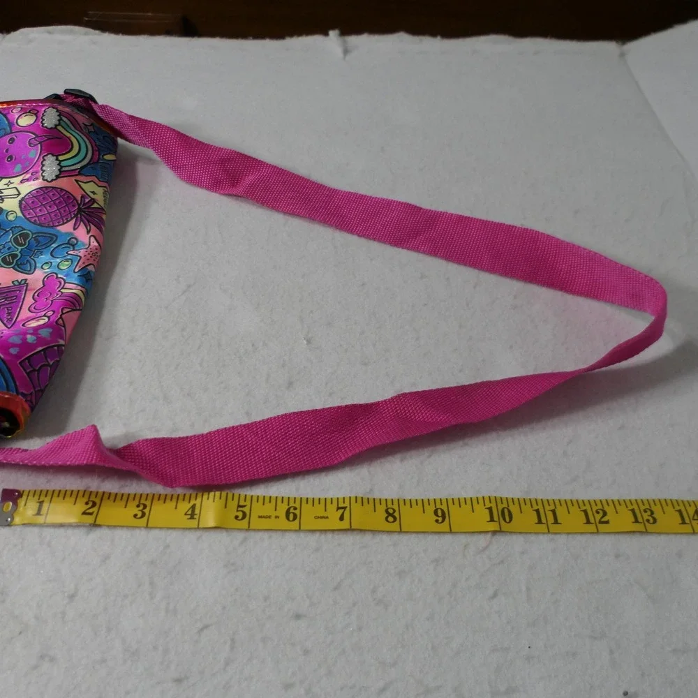 Horizon Group Kids Messenger Bag OS Pink Mermaid Rainbow Doodle Kawaii Whimsical